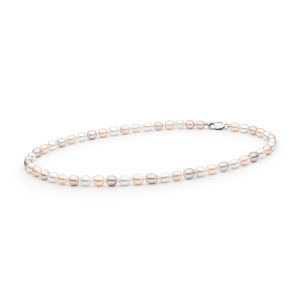 Colier perle naturale multicolore 45 cm si argint DiAmanti FCM375-G (Argint 925‰ 1,35 g.)